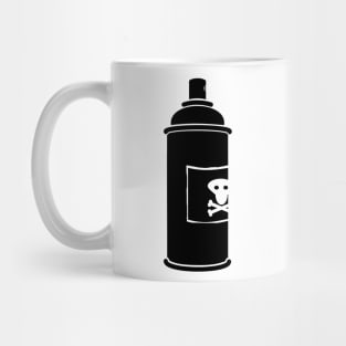 Skull and Bones spray can - black Mug